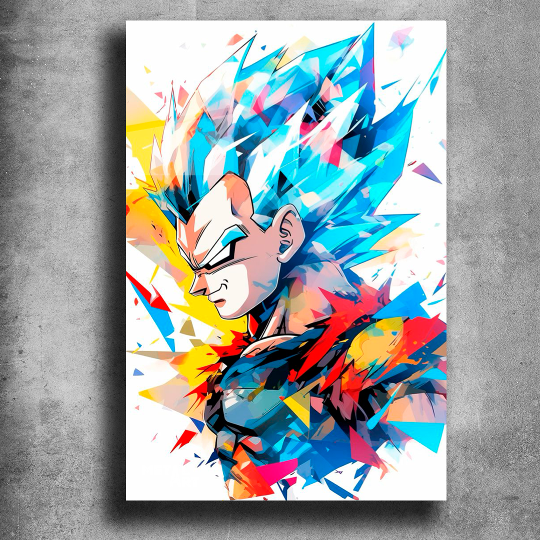 VEGETA ACUARELA DRAGON BALL 1022