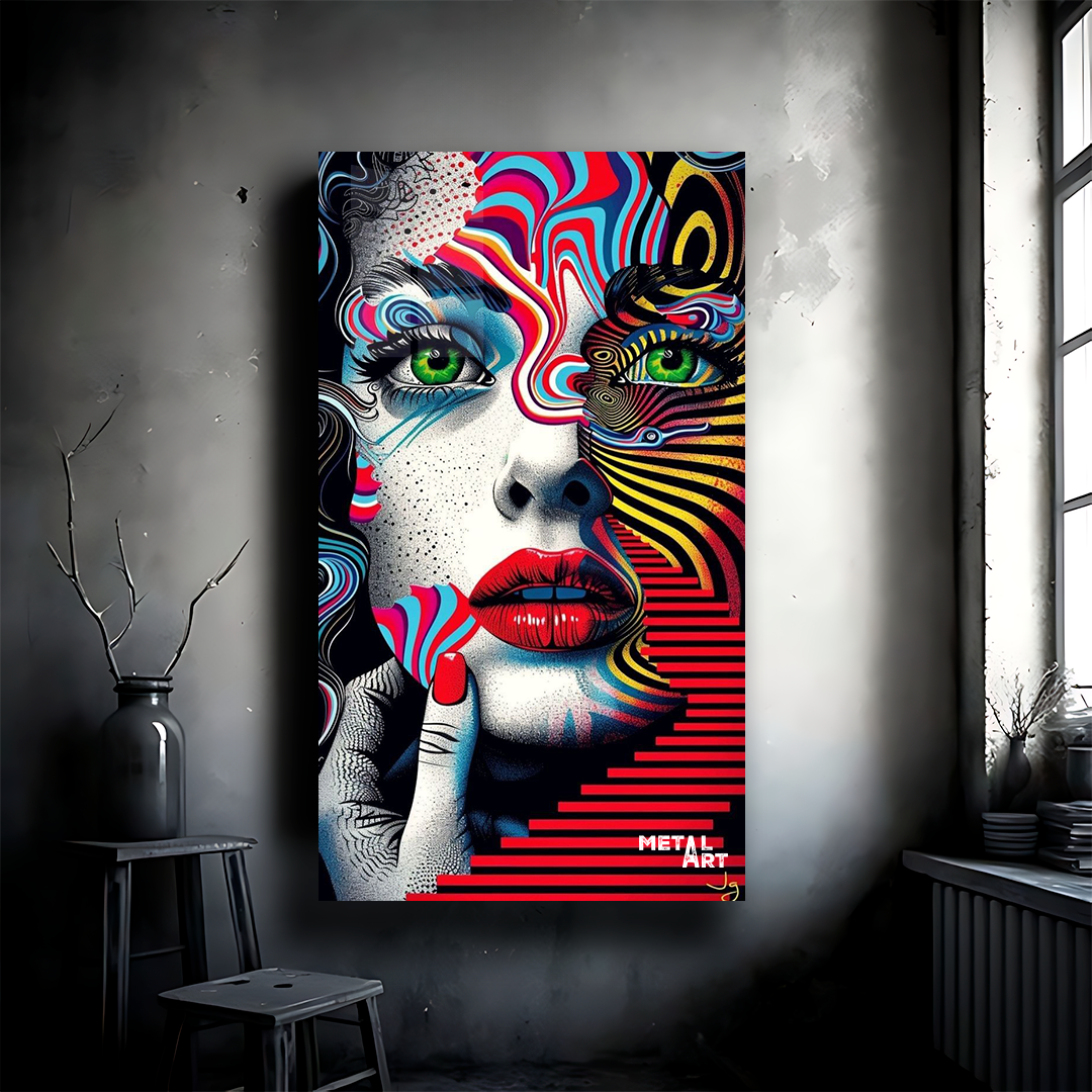 ROSTRO COLORES ARTE MODERNO 1219