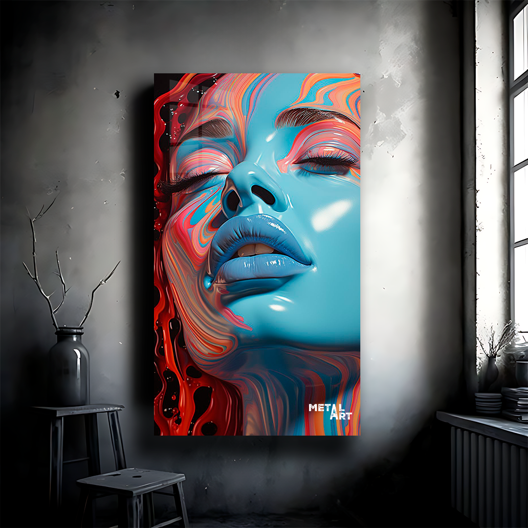 ROSTRO AZUL ARTE MODERNO 1222