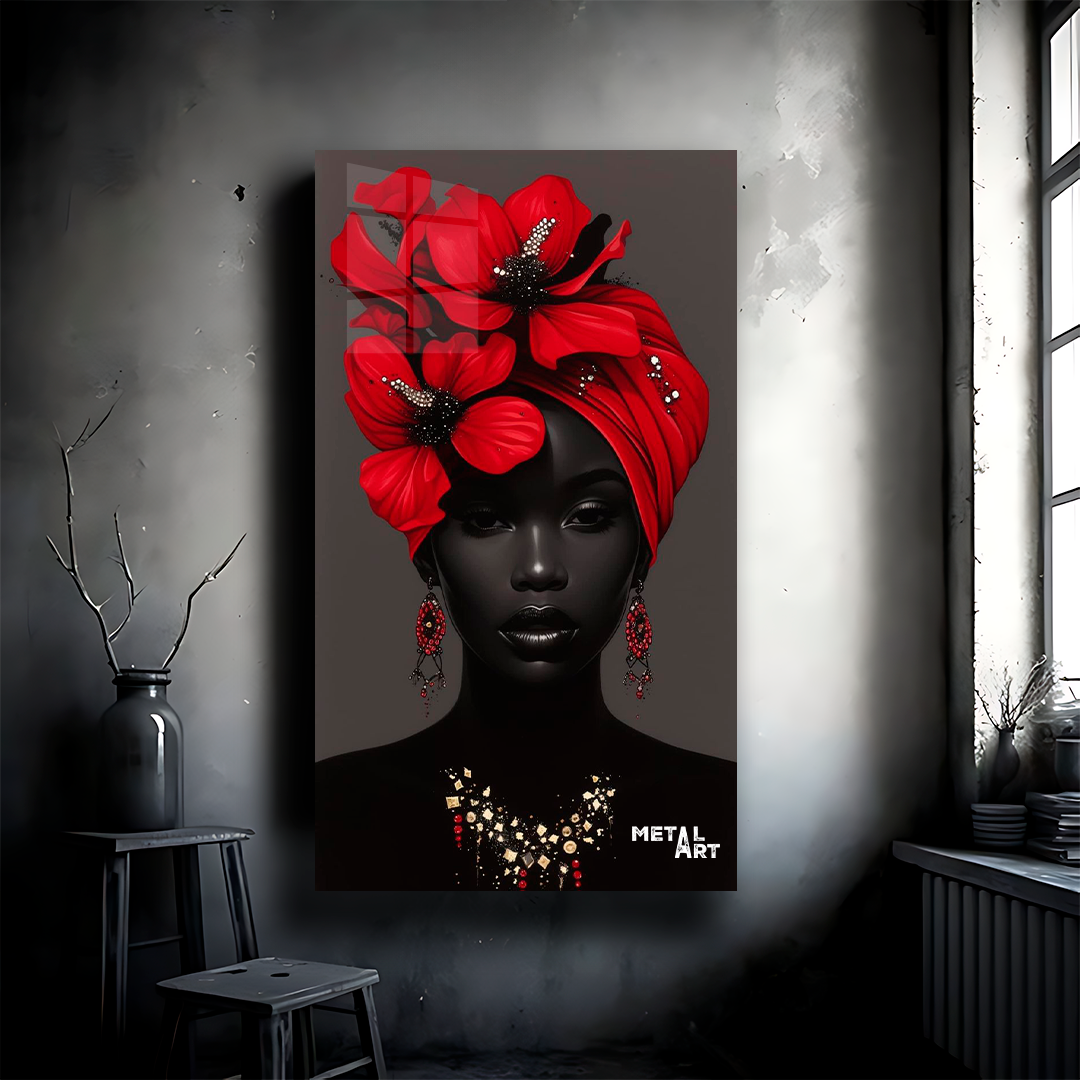 ROJO Y DORADO ARTE MODERNO 1233