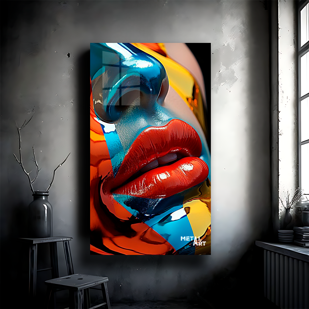 LABIOS ROSTRO COLORES ARTE MODERNO 1203