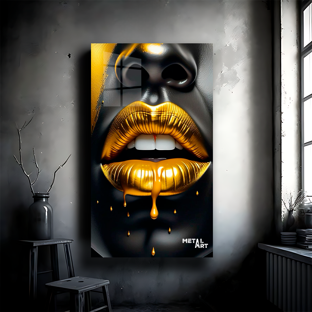 LABIOS DORADO ARTE MODERNO 1204